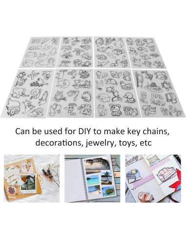 Hojas de Plástico Termocontraíble Estink - 8 Piezas Animales