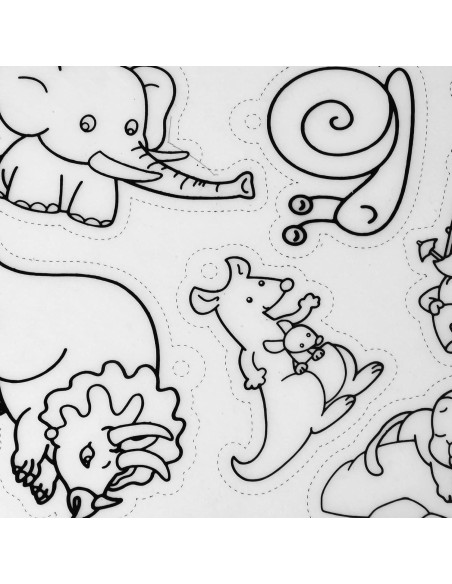 Hojas de Plástico Termocontraíble Estink - 8 Piezas Animales