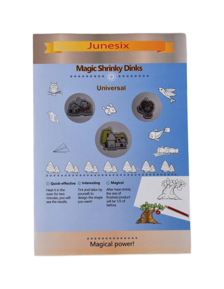 Hojas de Plástico Termocontraíble Estink - 8 Piezas Animales