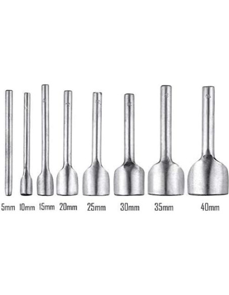 Cortadores Punch Semi-redondos Caydo 8 Piezas para Cuero