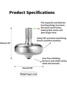 Trompo de Precisión LOQATIDIS de Acero Inoxidable 304 - Giro 10 Min 2