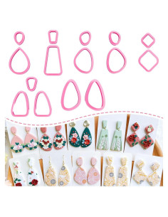 Cortadores de Arcilla Polimérica Keoker 15 Formas para Aretes