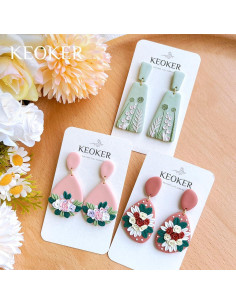 Cortadores de Arcilla Polimérica Keoker 15 Formas para Aretes 2