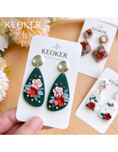Cortadores de Arcilla Polimérica Keoker 15 Formas para Aretes