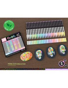 Set de Marcadores de Pintura Acrílica TOOLI-ART 24 Colores Pastel 2