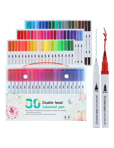 Marcadores de Pincel a Base de Agua Colourcolor 60 Colores