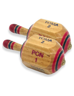 Juego de Trompo Mexicano Casa De Queta - Pirinola Hecha a Mano