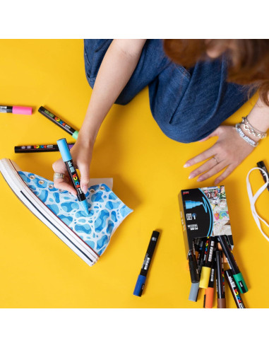 Set de 8 Marcadores Posca Mediana 5M - Colores Suaves