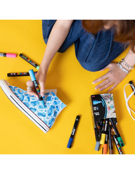 Set de 8 Marcadores Posca Mediana 5M - Colores Suaves