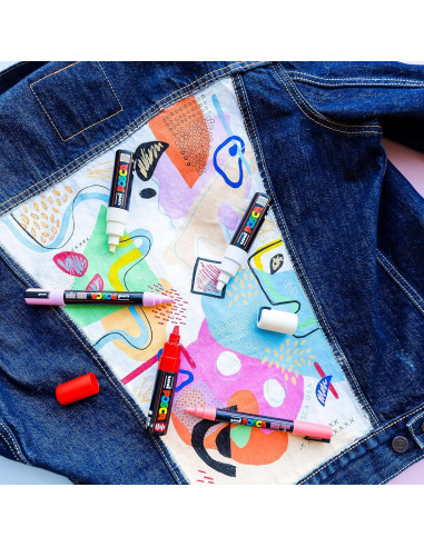 Set de 8 Marcadores Posca Mediana 5M - Colores Suaves