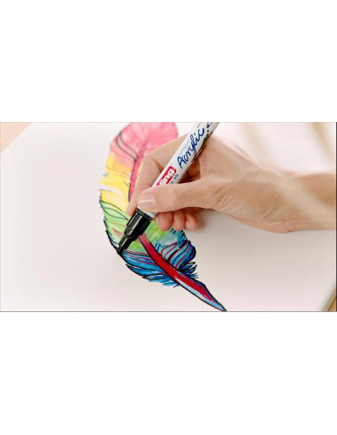 Marcador Acrílico Edding 5100 Blanco 2-3mm - 1 Unidad