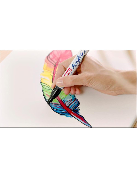 Marcador Acrílico Edding 5100 Blanco 2-3mm - 1 Unidad