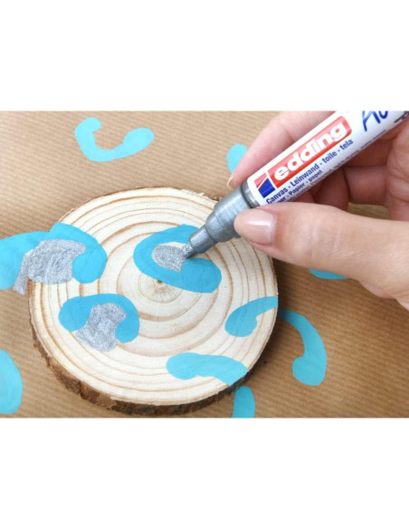 Marcador Acrílico Edding 5100 Blanco 2-3mm - 1 Unidad