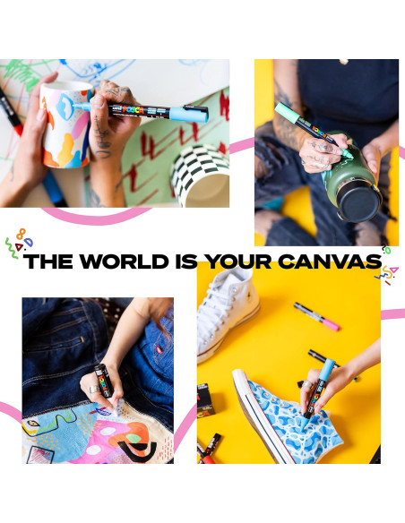 Set de 8 Marcadores Posca PC5M - Tonos Fríos 5M