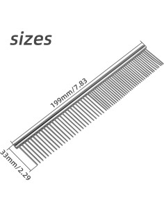 Cepillo de Macramé YXQ de Acero Inoxidable 19 x 3 cm 2