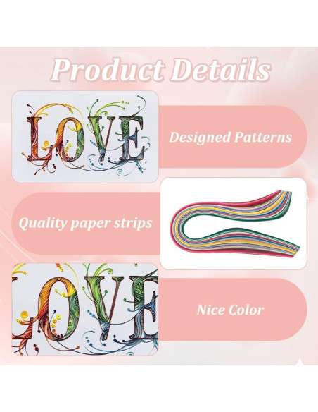 Kit de Quilling de Papel A4 WEBEEDY para Principiantes