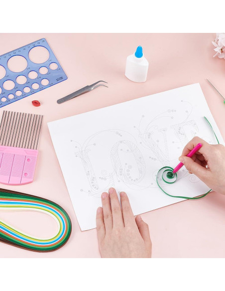 Kit de Quilling de Papel A4 WEBEEDY para Principiantes