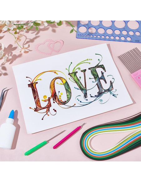 Kit de Quilling de Papel A4 WEBEEDY para Principiantes