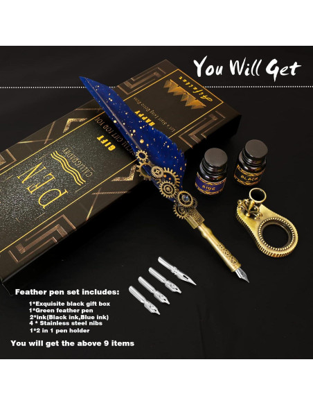 Juego de Caligrafía Aifeiter con Pluma, Tinta y Soporte