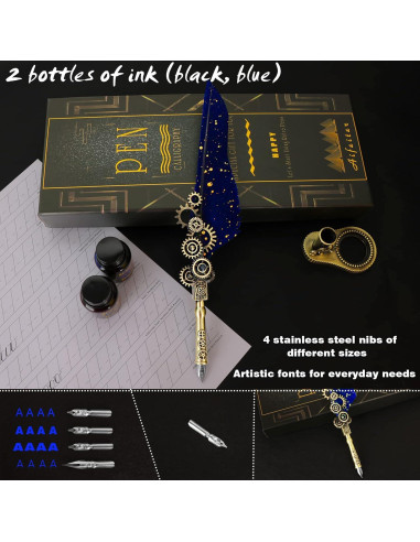 Juego de Caligrafía Aifeiter con Pluma, Tinta y Soporte