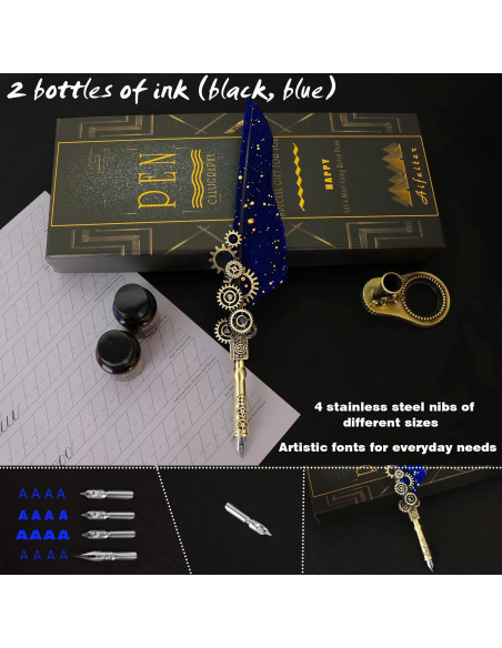 Juego de Caligrafía Aifeiter con Pluma, Tinta y Soporte