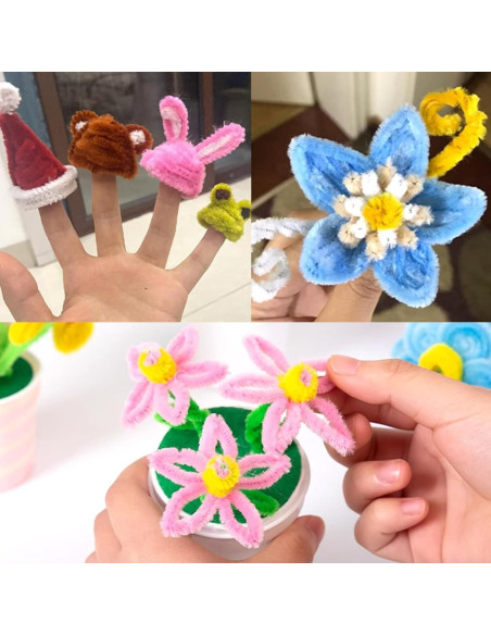 1200 Limpiapipas Multicolor WOPPLXY 6mm x 30cm Manualidades