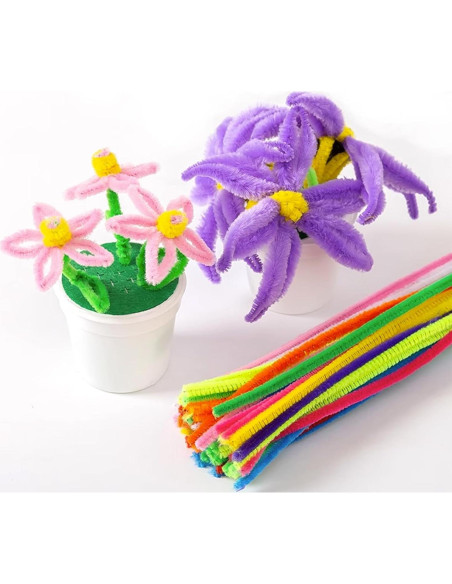 1200 Limpiapipas Multicolor WOPPLXY 6mm x 30cm Manualidades