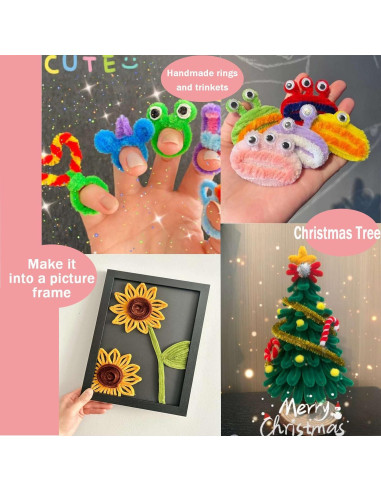 1200 Limpiapipas Multicolor WOPPLXY 6mm x 30cm Manualidades