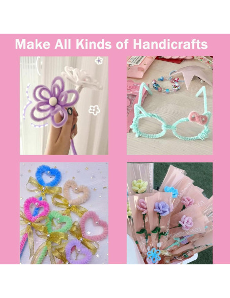 1200 Limpiapipas Multicolor WOPPLXY 6mm x 30cm Manualidades