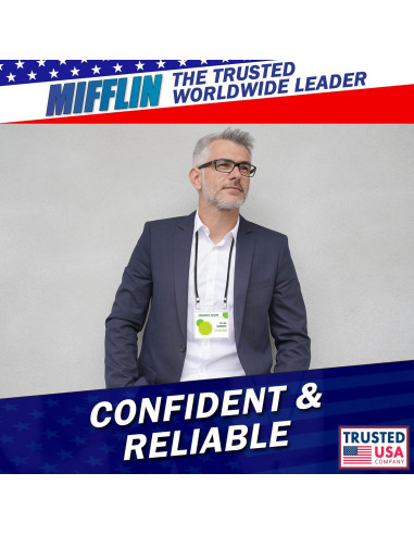 Cintas Planas a Granel MIFFLIN 99 cm Negro 50 PK Clips Bulldog