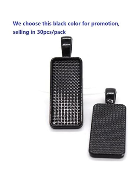 30 Cabochones Rectangulares 10x25mm Base Joyería DIY SHUNAE