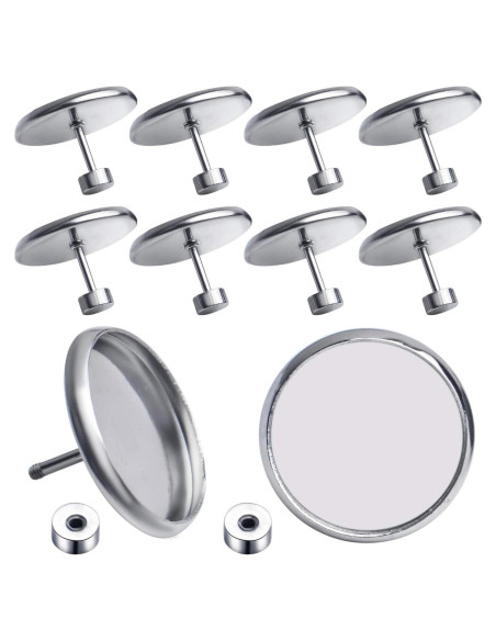 10 Piezas Plantillas Pendientes Acero Inoxidable 14mm Aylifu