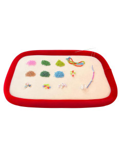 Tablero de Cuentas Rectangular Hobbyworker 45x30cm para Manualidades