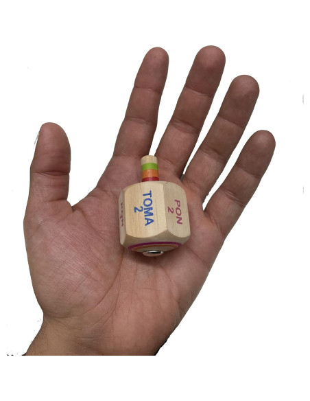 Juego de Toma Todo Pirinola Mexicana de Madera - Set de 3 Juego de Toma Todo Pirinola Mexicana de Madera - Set de 3