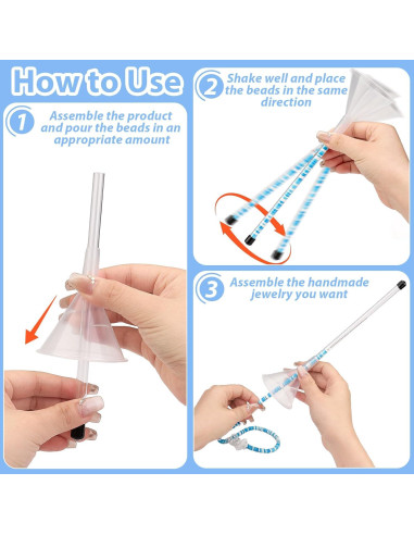 Kit de Embudos y Agujas para Cuentas de Arcilla FOWSRHRG