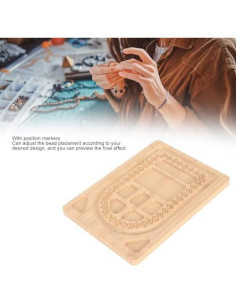 Tablero de cuentas de bambú Dioche - Bandeja para joyas 20x14 cm 2