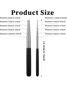 Juego de herramientas de bobinado Sliverdew 2 piezas 1.5-10mm 2