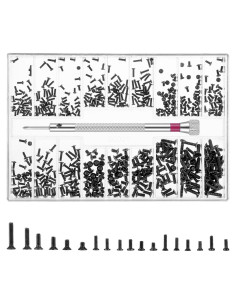 Kit de Tornillos de Reparación Micro JJUNW 500 Piezas con Destornillador