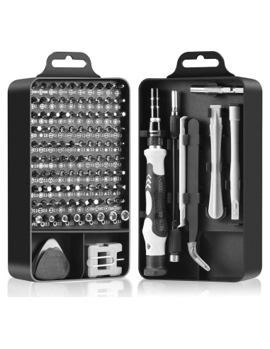 Kit de Destornilladores de Precisión Necamocu 115 en 1 Magnético