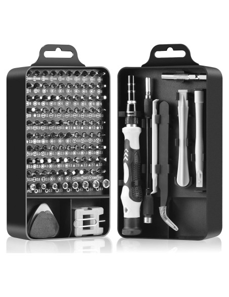 Kit de Destornilladores de Precisión Necamocu 115 en 1 Magnético