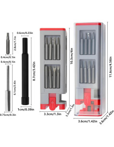 Juego de Destornilladores de Precisión 30 en 1 KALiM Rojo 2