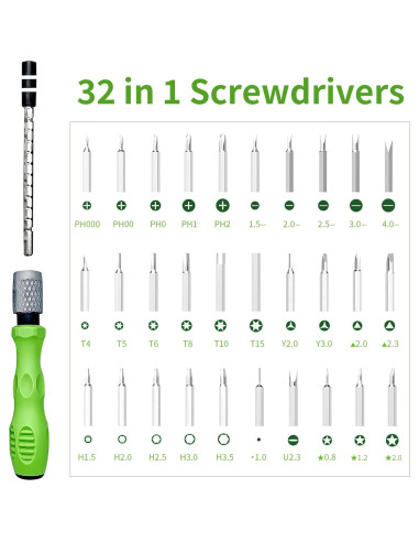 Juego de Destornilladores de Precisión 32 en 1 Jiaozimifan
