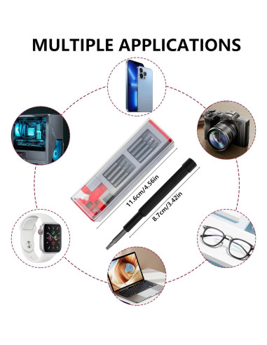 Juego de Destornilladores de Precisión 30 en 1 KALiM Rojo