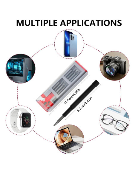 Juego de Destornilladores de Precisión 30 en 1 KALiM Rojo