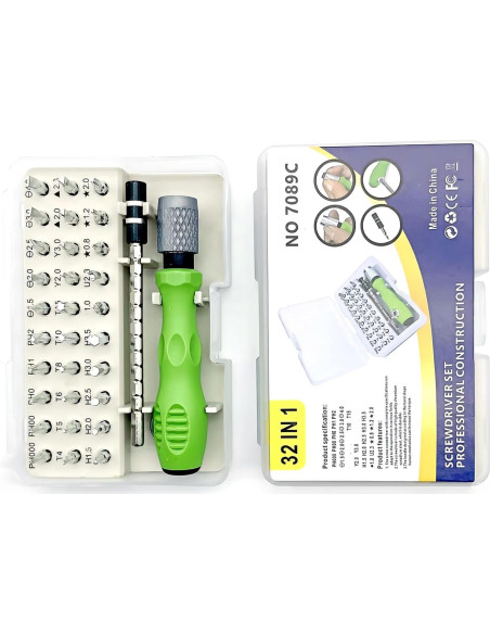 Juego de Destornilladores de Precisión 32 en 1 Jiaozimifan