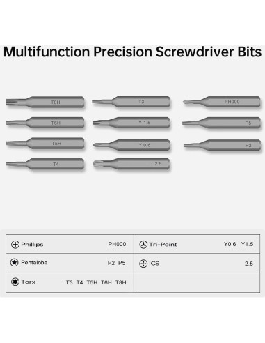 Juego de Destornilladores de Precisión 22 en 1 Bamerfish