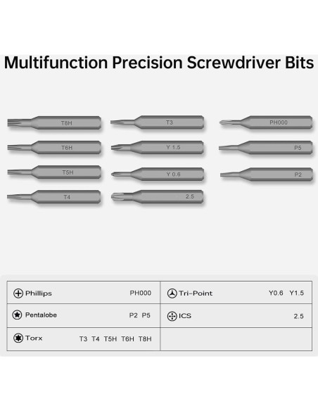 Juego de Destornilladores de Precisión 22 en 1 Bamerfish