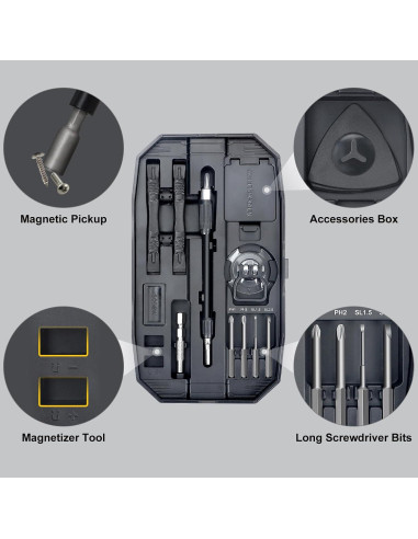 Juego de Destornilladores de Precisión STREBITO 153 en 1