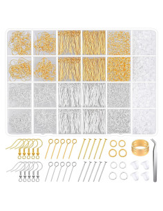 Kit de Fabricación de Pendientes Hipoalergénico Modacraft 2000 Piezas