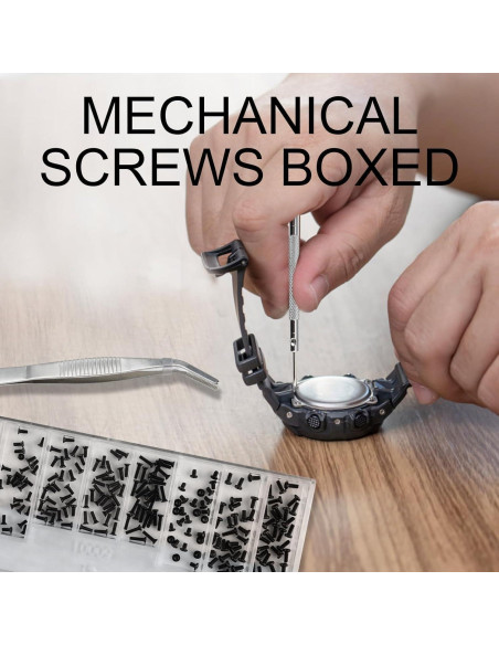 Kit de Tornillos Micro 500 Pcs para Gafas y Electrónica Yenblow